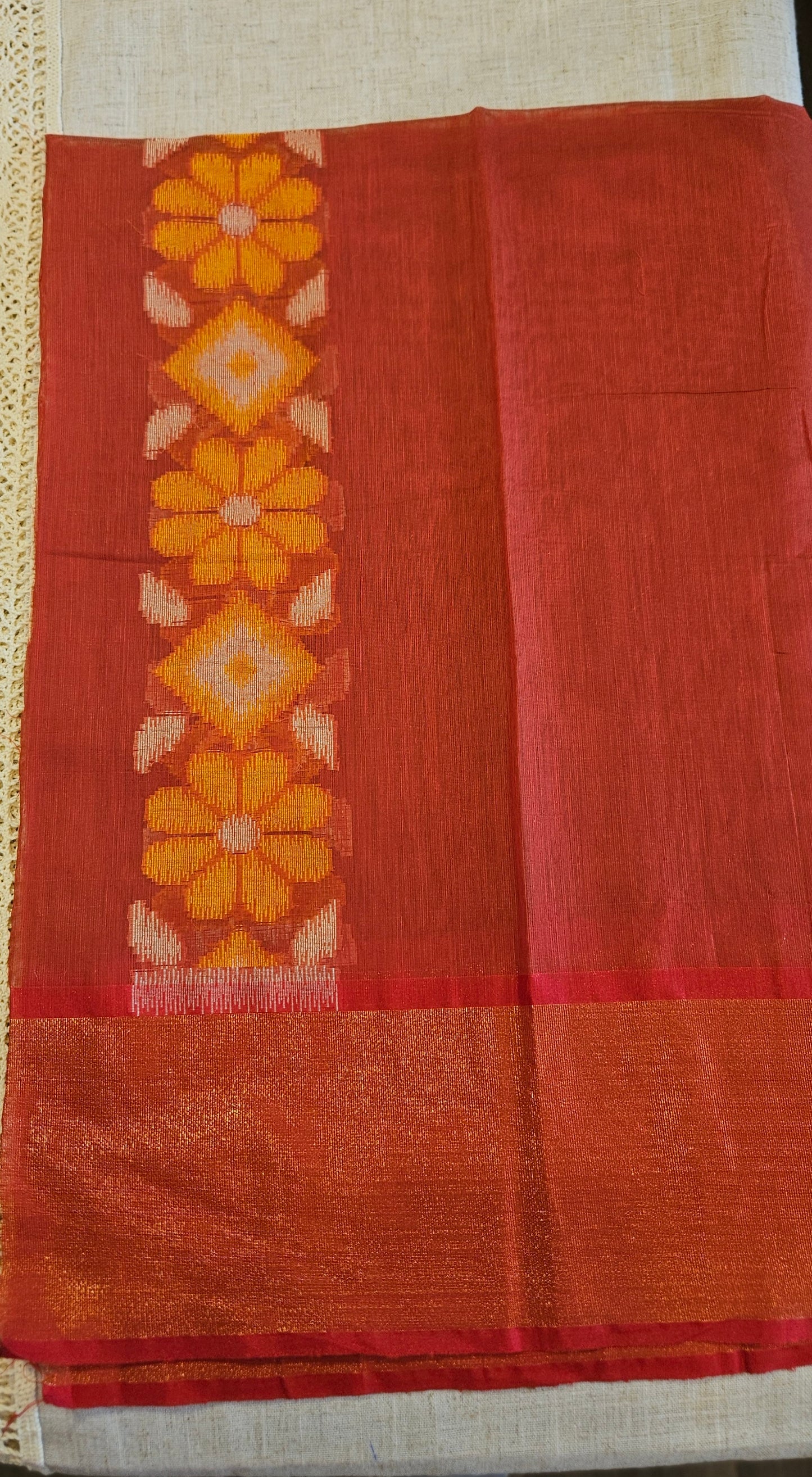 Pochampally Silk Cotton Saree