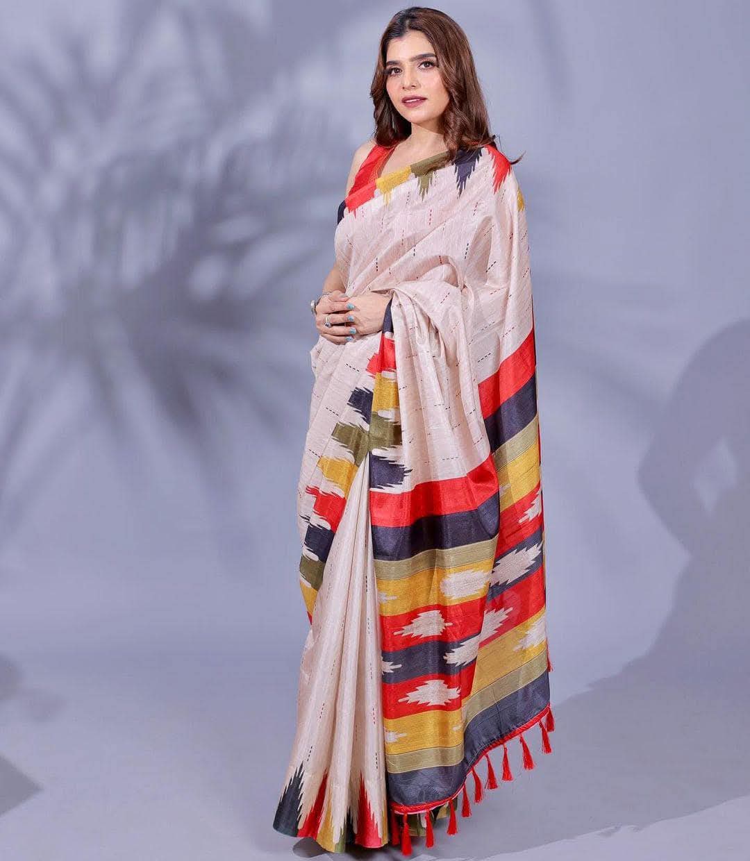 Semi Raw Silk saree
