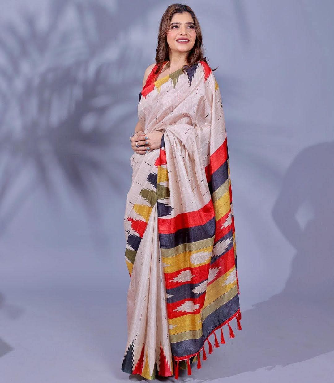 Semi Raw Silk saree
