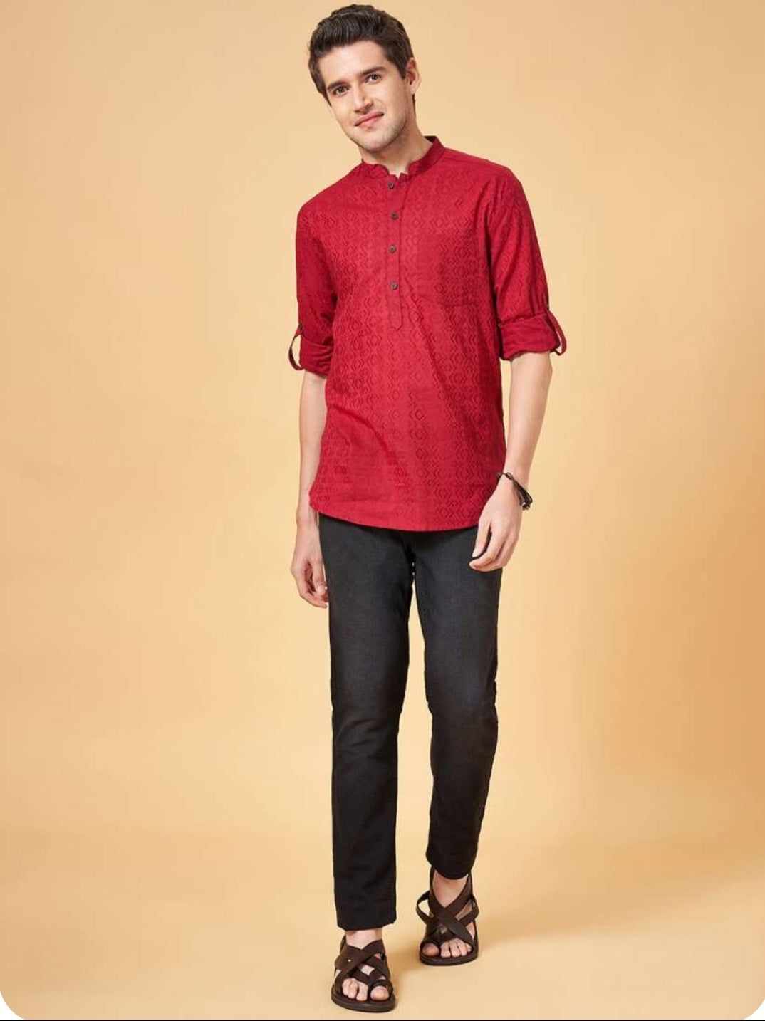 Mens Short Kurta