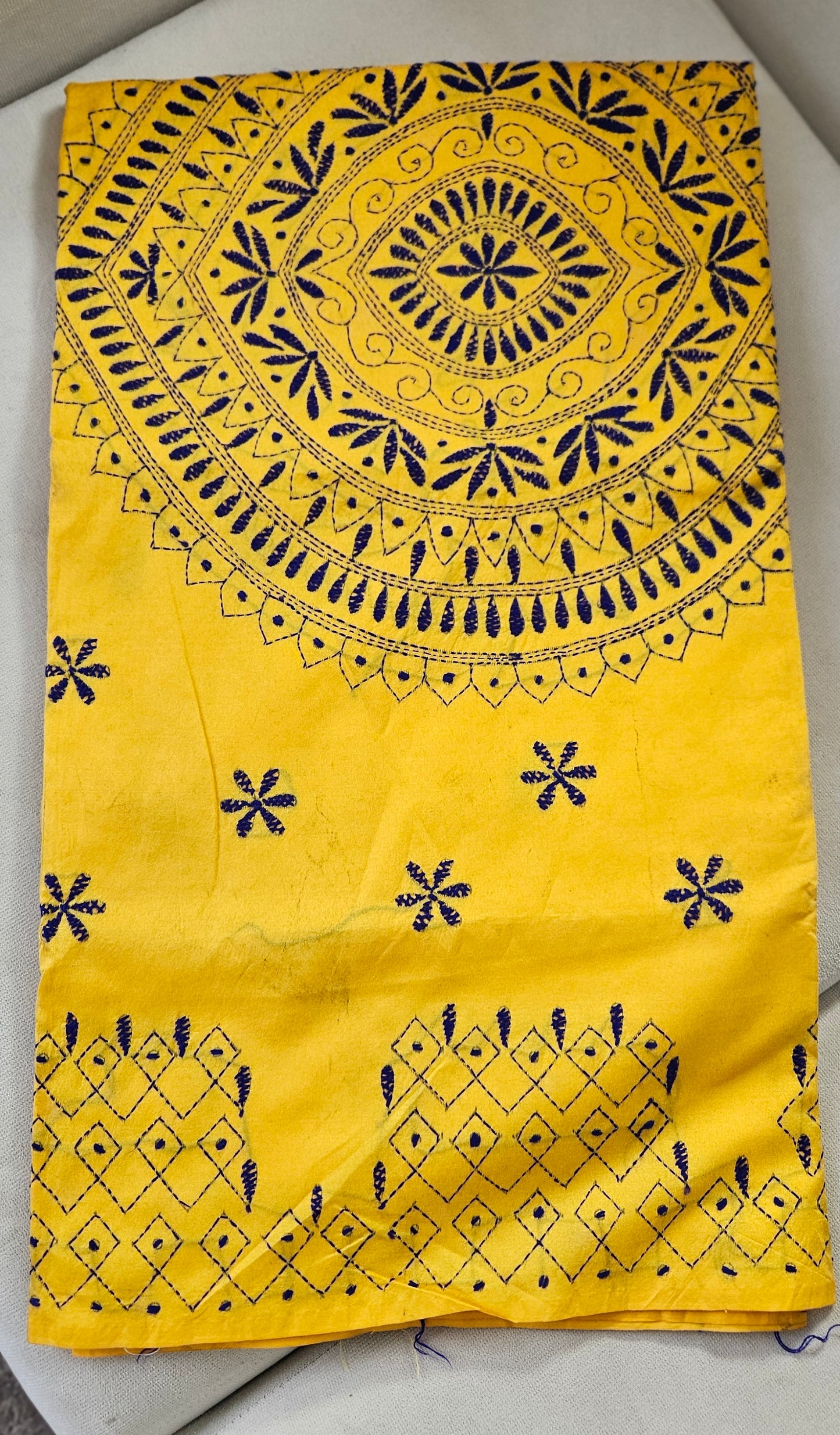 Nakshi Kantha Embroidery Silk Saree