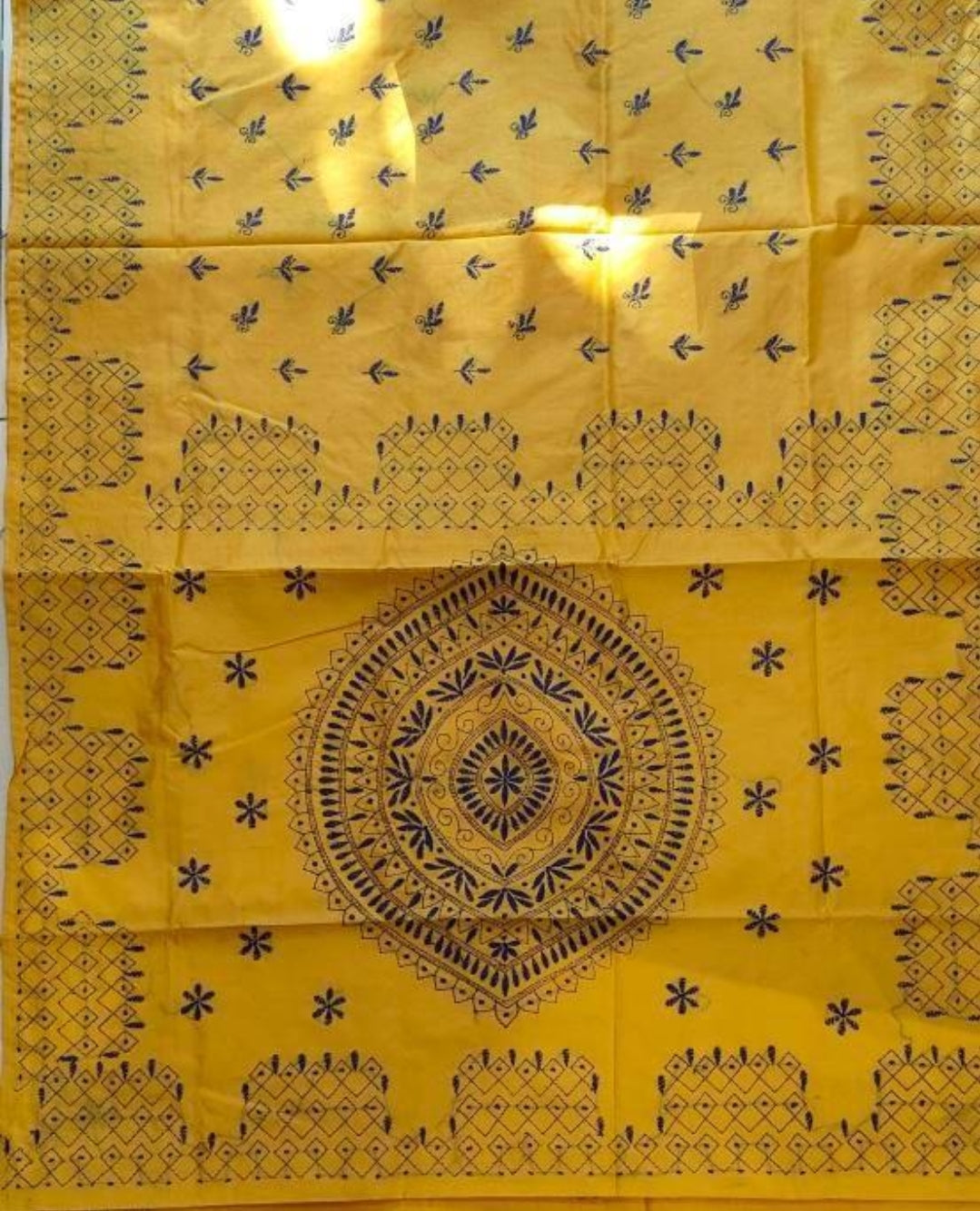 Nakshi Kantha Embroidery Silk Saree