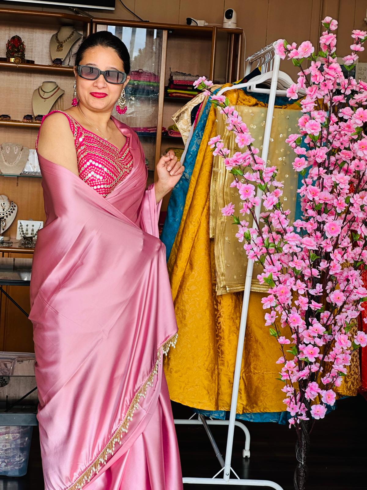 Satin Saree