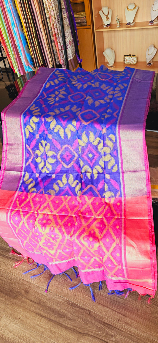 Pochampally Silk Cotton Saree