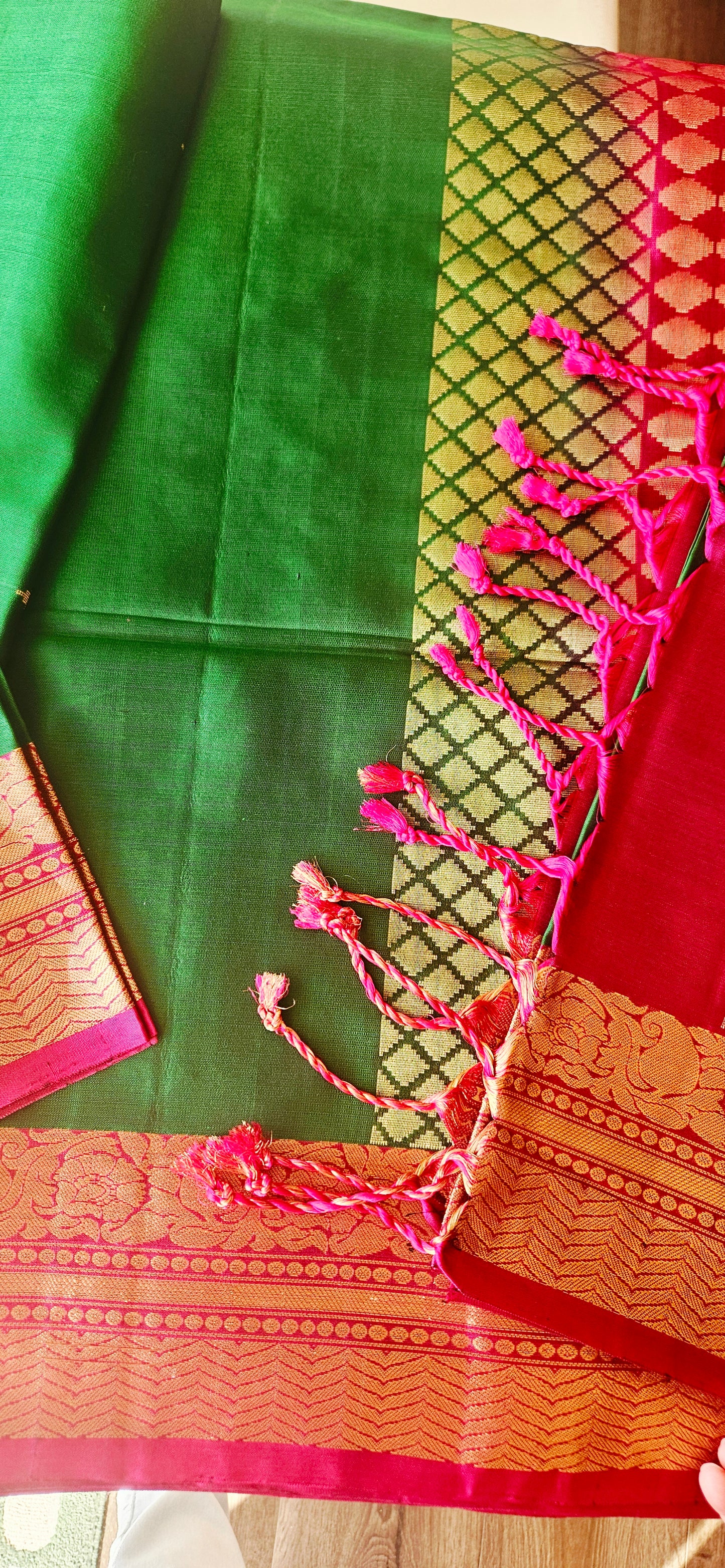 Handloom Kanjivaram Soft Silk Saree