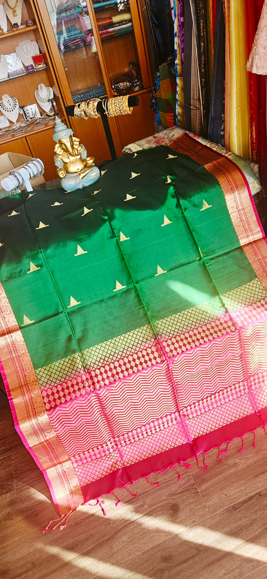Handloom Kanjivaram Soft Silk Saree