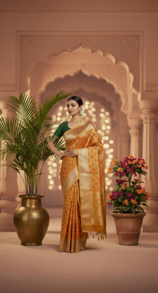Bandhani Silk Saree