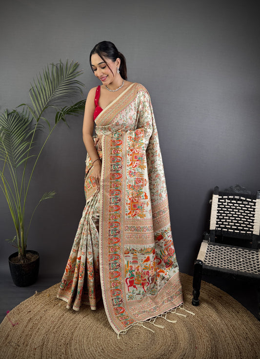 Pashmina Silk Saree